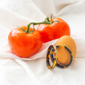 Ralph Lauren Hoops in Tortoise