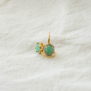 Emerald Envy Drops with Diamonds