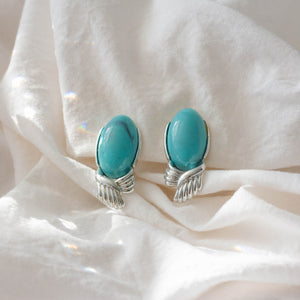 The Cutest Turquoise Clip-on Earrings