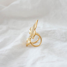 Fleur de lis Scarf  ring