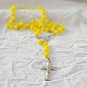 Yellow Rosary Beads