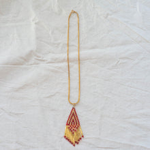 Funky Fringe Bead Woven Necklace