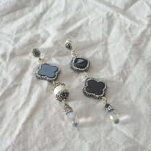 Onyx Assemetrical Earrings