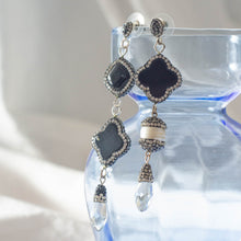 Onyx Assemetrical Earrings