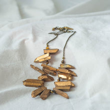 Golden Prism and Tiger Eye Necklace