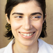 Spangled Beaded Earrings Made in Japan
