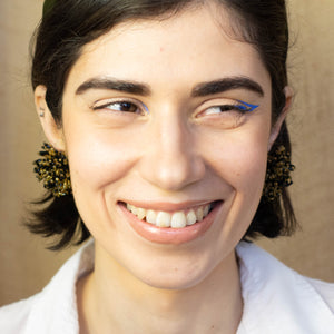Spangled Beaded Earrings Made in Japan