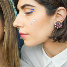 Purple Persuasion Clip On Earrings