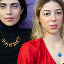 Golden Prism and Tiger Eye Necklace