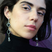 Onyx Assemetrical Earrings