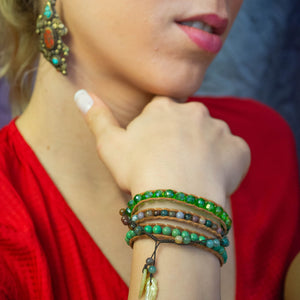 Green Goddesses (Set of 2) Bracelets
