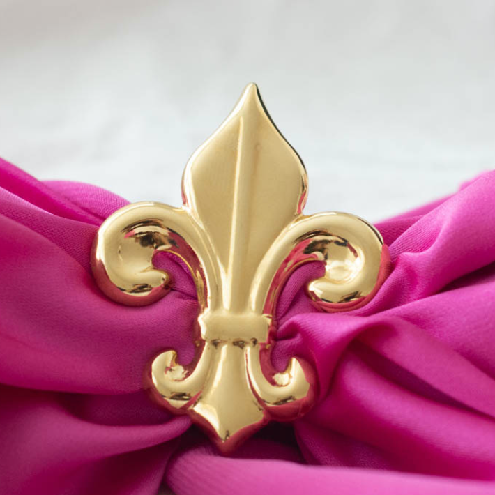Fleur de lis Scarf  ring